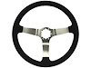 S6 Step Series Steering Wheel, 14 in. Diameter, Black Leather