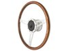 S9 Classic Steering Wheel Kit for 1964-1972 Ford/Mercury, 15 in. Diameter, Walnut Wood Grip, with 9-Bolt Adapter & Horn Button - image 2