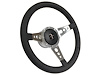 S9 Sport Steering Wheel Kit 1964-1972 Ford/Mercury, 14 in. Diameter, Premium Black Leather Grip, w/ 9-Bolt Adapter & Horn Button - image 1