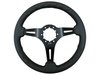 S6 Sport Steering Wheel Kit for 1964-1972 Ford/Mercury, 14 in. Diameter, Black Leather Grip, with 6-Bolt Adapter and Horn Button - image 4