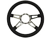 S9 Sport Steering Wheel, 14 in. Diameter, Premium Black Leather Grip - image 1