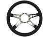 S9 Sport Steering Wheel, 14 in. Diameter, Premium Black Leather Grip - image 1