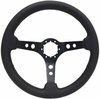 S6 Sport Steering Wheel Kit for 1968-1973 Ford/Mercury, 14 in. Diameter, Black Leather Grip, with 6-Bolt Adapter and Horn Button - image 2