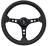 S6 Sport Steering Wheel Kit for 1968-1973 Ford/Mercury, 14 in. Diameter, Black Leather Grip, with 6-Bolt Adapter and Horn Button