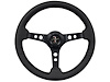 S6 Sport Steering Wheel Kit for 1979-1982 Ford Mustang, 14 in. Diameter, Black Leather Grip, with 6-Bolt Adapter and Horn Button - image 1