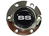 S6 Horn Button Cap Silver 'SS' Super Sport Emblem - image 1
