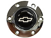 S6 Horn Button Cap Silver Chevy Bowtie Emblem - image 1