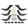Premier Oval Nerf Step Bar Mount Kit for 1999-2016 Ford [Powder Coated] - image 1