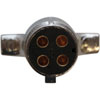 4-Way Round Metal Trailer Side Connector - image 1