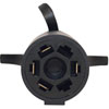 7-Way Round to 4-Flat Trailer Includes LED Dust Cap Tester - image 1