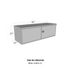 80-HBD2436 HD Under Body 24in x 36in Barn Door w/3 part latch Overall Dims: 36x24x24 In.; A - image 2