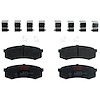 TXC0606 Ultra-Series Disc Brake Pad Set for Select Lexus/Toyota/Scion Models, Position: Rear - image 1