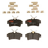 TXC0627A Ultra-Series Disc Brake Pad Set for Ford Mustang 1999-1994, Mustang 2001, Mustang 2004-2003, Position: Front - image 1