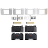 TXC1001 Ultra-Series Disc Brake Pad Set for Volvo S60 05-04; V70 05, Position: Front - image 1