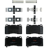 TXC1001A Ultra-Series Disc Brake Pad Set for Select Multiple Makes/Models Models, Position: Front - image 1
