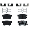 TXC1086 Ultra-Series Disc Brake Pad Set for Select Acura/Honda Models, Position: Rear - image 1