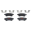TXC1100 Ultra-Series Disc Brake Pad Set for Select Infiniti/Nissan Models, Position: Rear - image 1