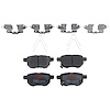 TXC1423 Ultra-Series Disc Brake Pad Set for Pontiac Vibe 09, Scion XB 10-08, Toyota Corolla/Matrix 10-09, Position: Rear - image 1