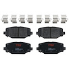 TXC1596 Ultra-Series Disc Brake Pad Set for Select Multiple Makes/Models Models, Position: Rear - image 1