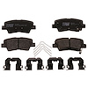 TXC2098 Ultra-Series Disc Brake Pad Set for 2018-2021 Kia Sportage , Position: Rear - image 1