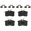 TXH0340A Ultra-Series Disc Brake Pad Set for Select Audi/Volkswagen Models, Position: Rear - image 1