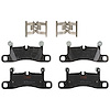 TXH1453 Ultra-Series Disc Brake Pad Set for 2014-11 Porsche Cayenne, 2013-11 Volkswagen Touareg, Position: Rear - image 1