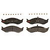 TXM0712 Ultra-Series Disc Brake Pad Set for Jeep Cherokee 00-97, Grand Cherokee 98-97, Wrangler 06-97, Position: Front - image 1
