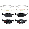 TXM0763 Ultra-Series Disc Brake Pad Set for BMW 323i 2000-1999, 325i 2004, Z4 2008, Position: Rear - image 1
