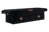 121-5-03 Saddle Box, Aluminum, Full Low Profile, Gloss Black, 10.2 cu. ft. - image 1