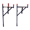1450 Ladder Rack, Horizontal, Height: 52.5 in., Length: 58.5 in., Width: 19 in. To 36 in., Black, Steel, In-Bed