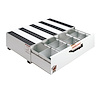 303-3 Heavy-Duty Drawer Unit, Steel, 9.2 ft., Height: 13 in., Length: 24 in., Width: 39.75 in., White, Drawer Depth: 21 in. - image 1