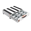 312-3 Heavy-Duty Drawer Unit, Steel, 5.4 ft., Height: 9.5 in., Length: 24 in., Width: 30 in., White, Drawer Depth: 21 in. - image 1