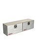 364-0-02 Hi-Side Box, 7.9 ft., Height: 16 in., Length: 64.25 in., Width: 13.25 in., Clear, Heavy-Duty Welded, Aluminum
