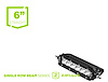 LED Light Bar 6 in. Straight Single Row - image 1