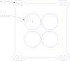 FOG-1002-2 Carburetor Base Gasket, UNIVERSAL 4-BARREL/4-HOLE, Port Dia.: 1.72, " .030", Paper w/Silicone Coating - image 1