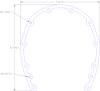 FOG-1009 Timing Cover Gasket, Chevy SB 265-400CI, Front, Paper w/Silicone Coating, .030 in.