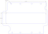 FOG-1014 Supercharger Base Gasket, Fowler Kobelco 14-71 Littlefield SSI, Paper w/Silicone, 4.23 in. x 14.95 in., .060 in. - image 1