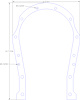 FOG-1035 Timing Cover Gasket, ARIAS/DONOVAN BB 8.3L, .030". Paper w/Silicone Coating - image 1