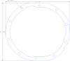 FOG-1043 Rear End Housing Gasket, Ford 9 In., Paper w/Silicone Coating, .030 in. - image 1