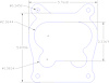 FOG-1044 Carb Base Gasket, ROCHESTER/CARTER, Quadrajet & Thermo Quad, Paper w/Silicone Coating, .030 in. - image 1