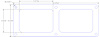 FOG-1045 Injector Base Gasket, Universal Injector, Split Port (x2), Paper w/Silicone Coating, 3.81 in. x 5.57 in., .060 in. - image 1