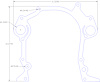 FOG-1065 Timing Cover Gasket, Ford BB A460CI, Paper w/Silicone Coating, .030 in. - image 1