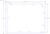 FOG-1073 Valley Cover Gasket, Chevy SB 5.7L LT-5 1990-1995, Paper w/Silicone Coating, .060 in.