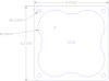 FOG-1128-4 Carburetor Base Gasket, HOLLEY DOMINATOR OPEN PLENUM, Port Dia.: 2.86", .100", Steelcore Laminate w/Silicone - image 1