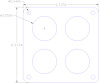 FOG-1161 Carburetor Base Plate Gasket, HOLLEY DOMINATOR 4 barrel/4 hole, 2.05, in. Dia., .060 in., Paper w/Silicone Coating - image 1