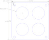 FOG-1169 Carb Base Gasket, Holley Dominator 4 Hole, Paper w/Silicone Coating, 2.13 in. Dia., .030 in. - image 1