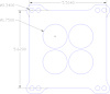 FOG-1170-2 Carb Base Gasket, Universal 4 Barrel 4 Hole, Paper w/Silicone Coating, 1.75 in. Dia., .060 in. - image 1