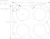 FOG-1184 Intake Manifold Gasket, CHEVY SB 5.7L V8 ZR-1/LT-5 90-95, TBI to Plenum Port 2.48 in., .030 in., Paper w/Silicone - image 1