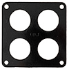 FOG-1185-2 Carb Base Gasket, Holley Dominator 4 Hole, Paper w/Silicone Coating, 2.00 in. Dia., .060 in. - image 1