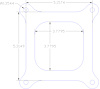 FOG-1188 Carb Base Gasket, Universal 4 Barrel Open Plenum, Paper w/Silicone Coating, 3.79 in. x 3.79 in., .030 in. - image 1
